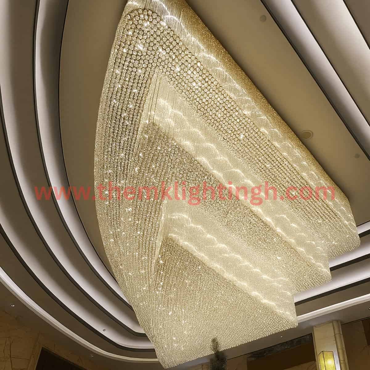 Crystal Style Chandelier for Hotel Lobby